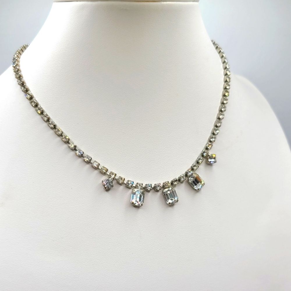 Vintage MCM Rhinestone Choker Necklace